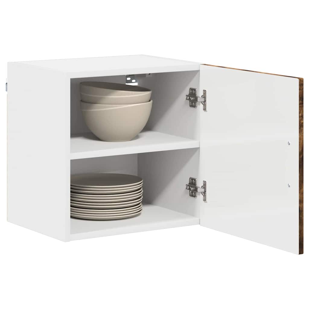 Küchenhängeschrank 2 pcs Geräucherte Eiche 40 x 31 x 40 cm
